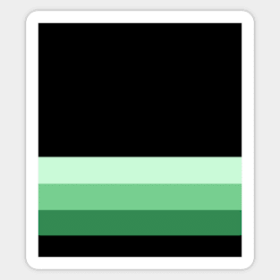 fade green short (dark) Sticker